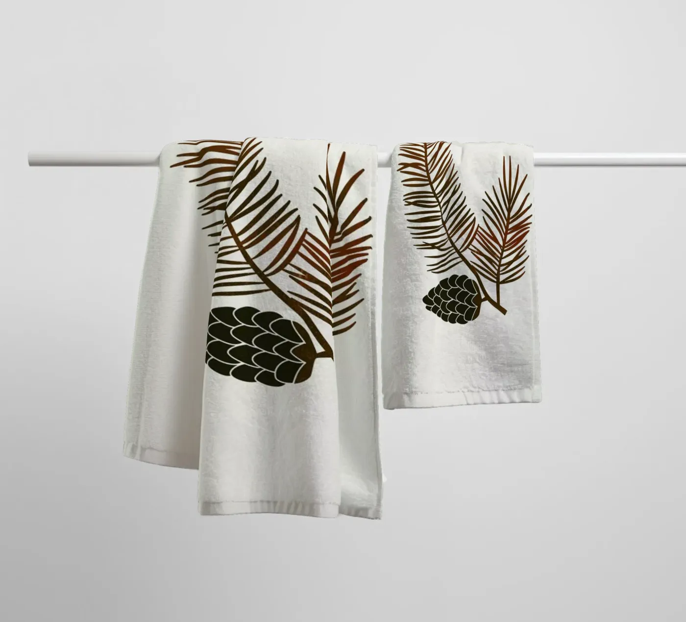 Pine Handtuch von Kubistika