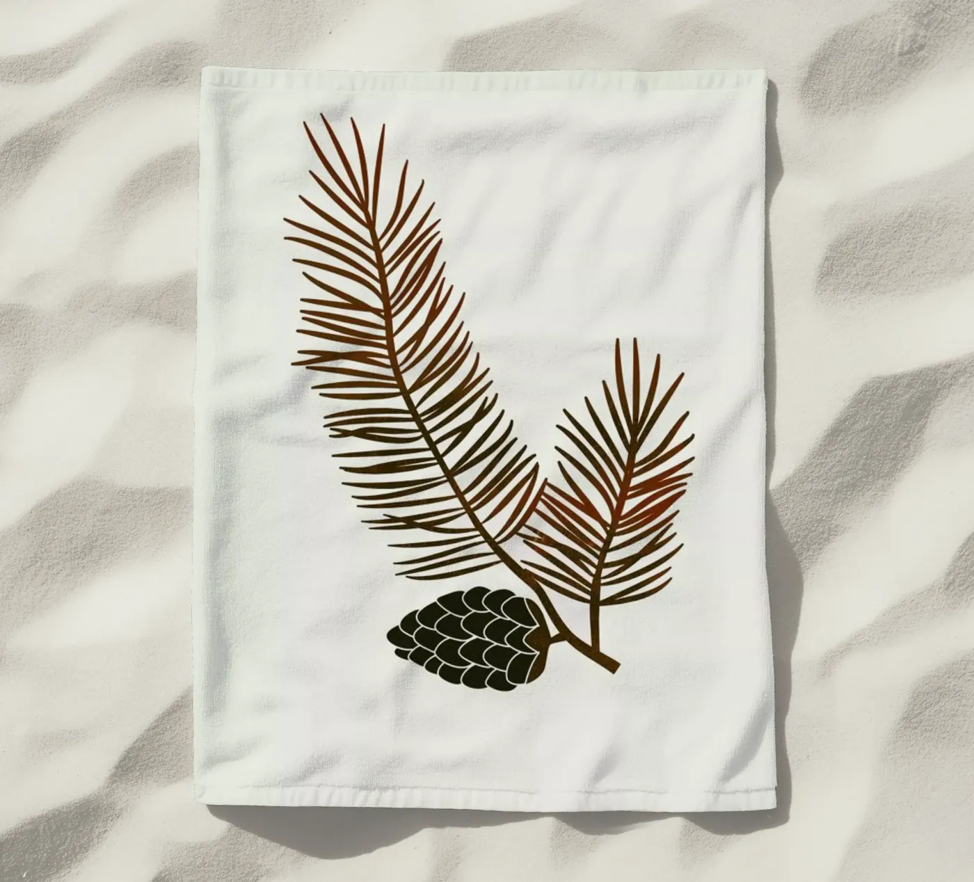 Pine Strandtuch von Kubistika