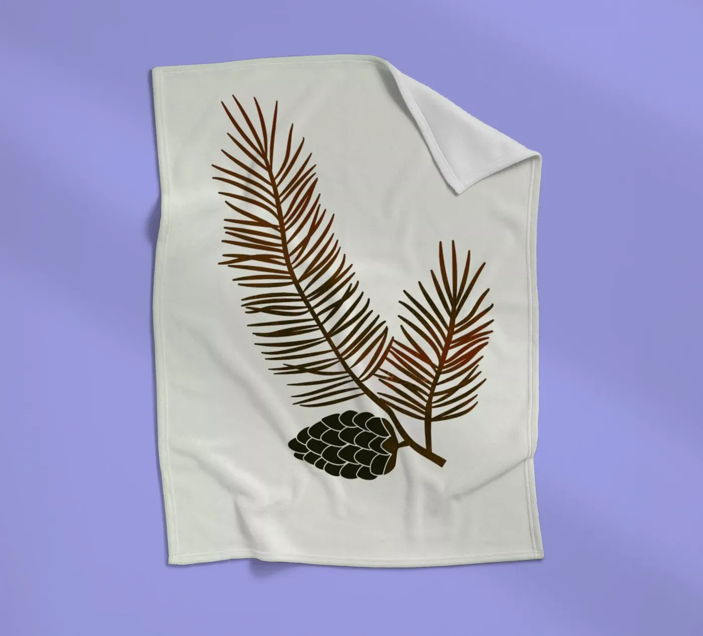 Pine Fleecedecke von Kubistika
