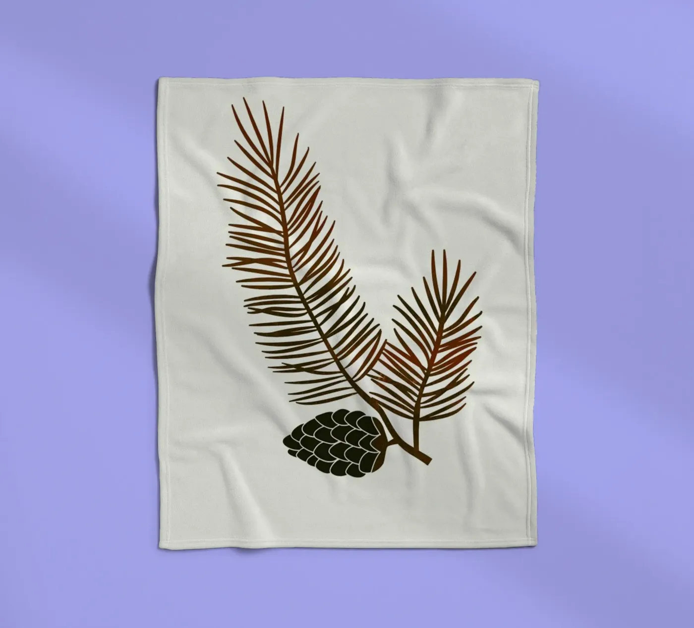 Pine Fleecedecke von Kubistika