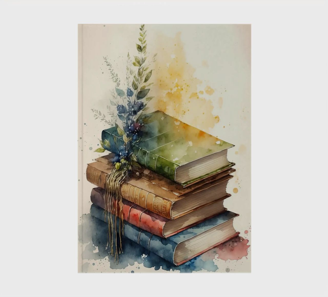 stacked books notebook by Jonathan R NASH
