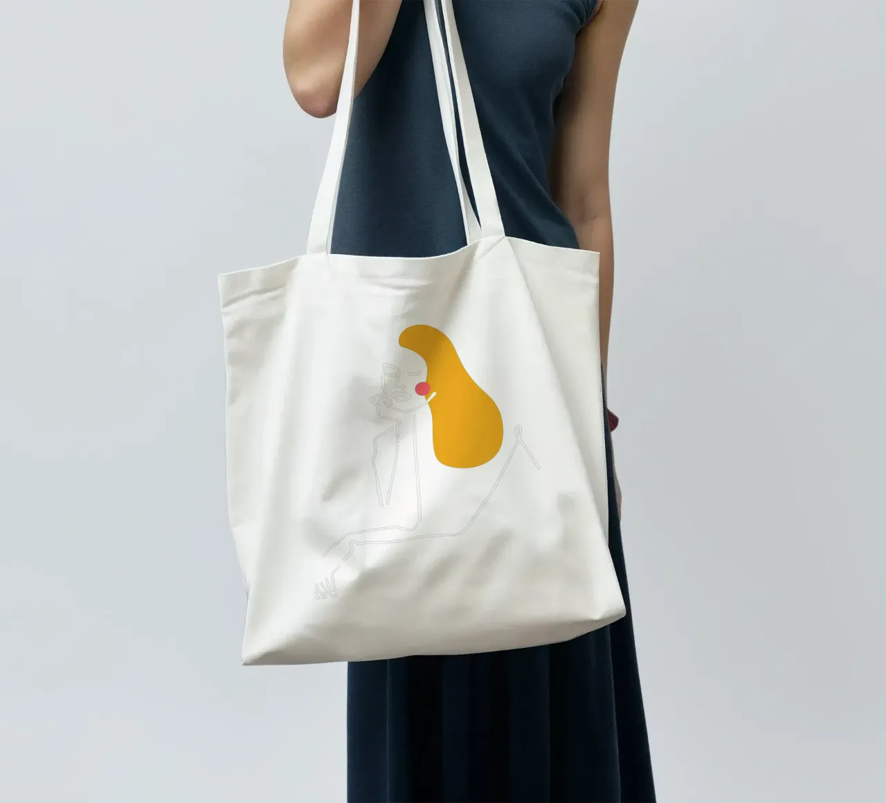 Look At Me borsa in juta da Ninhol