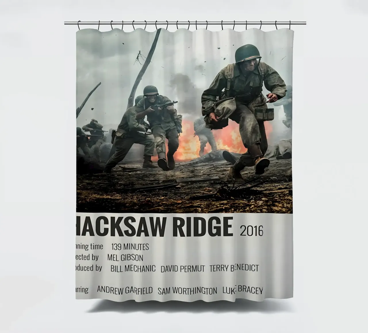 HACKSAW RIDGE 2016 tenda da doccia da MVFminimalist