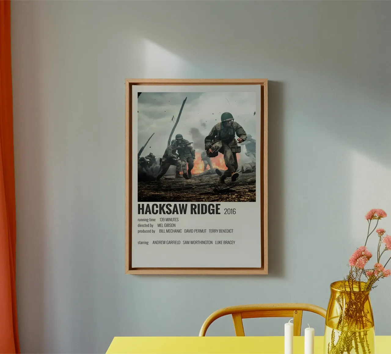 HACKSAW RIDGE 2016 canvas by MVFminimalist