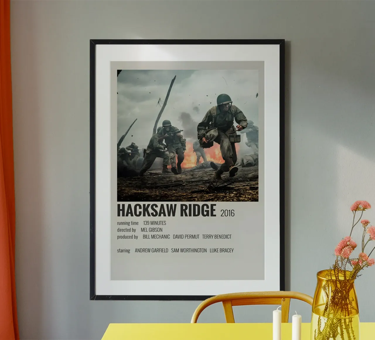 HACKSAW RIDGE 2016 carta hahnemühle da MVFminimalist