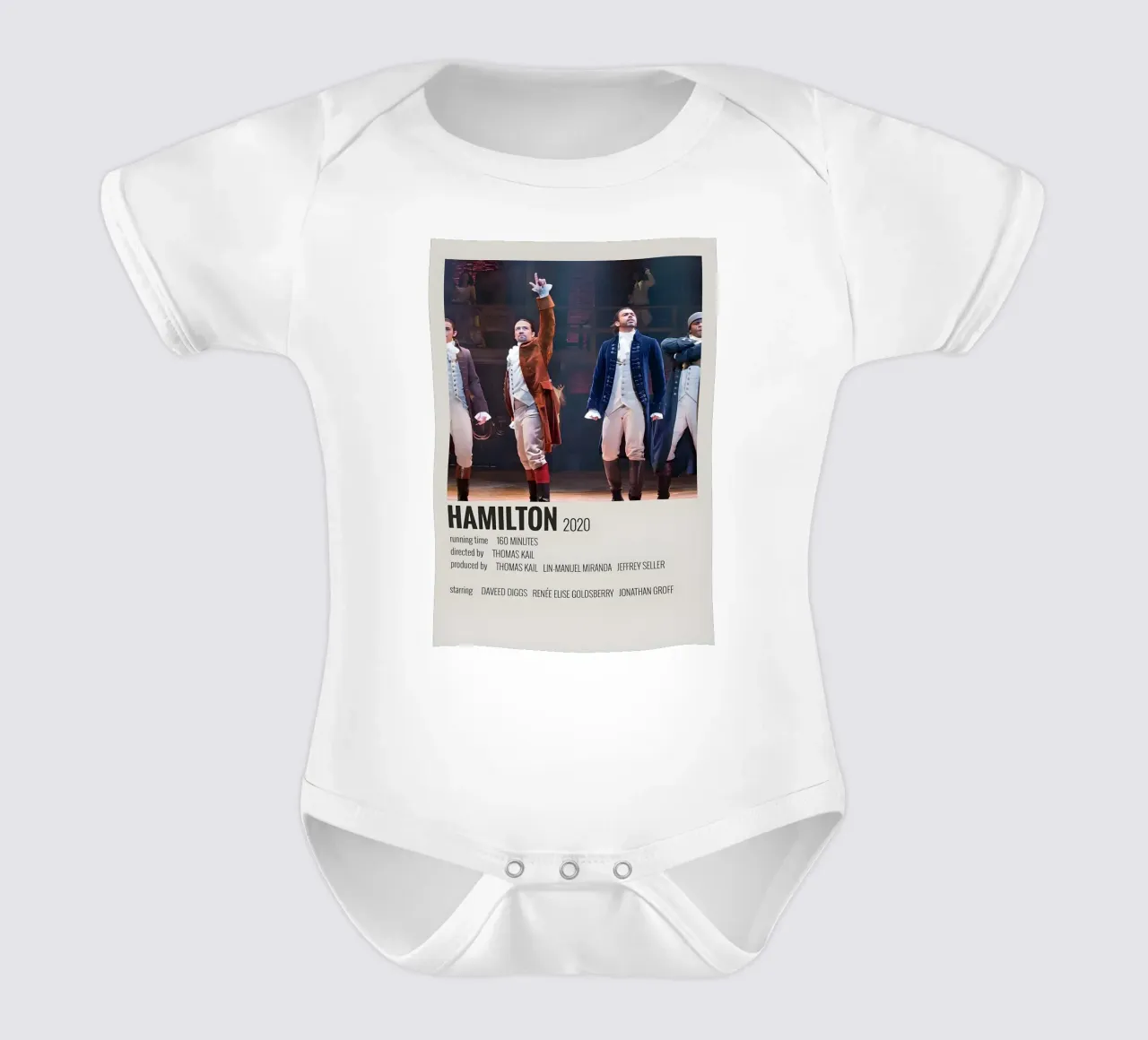 HAMILTON 2020 body neonato maniche corte da MVFminimalist