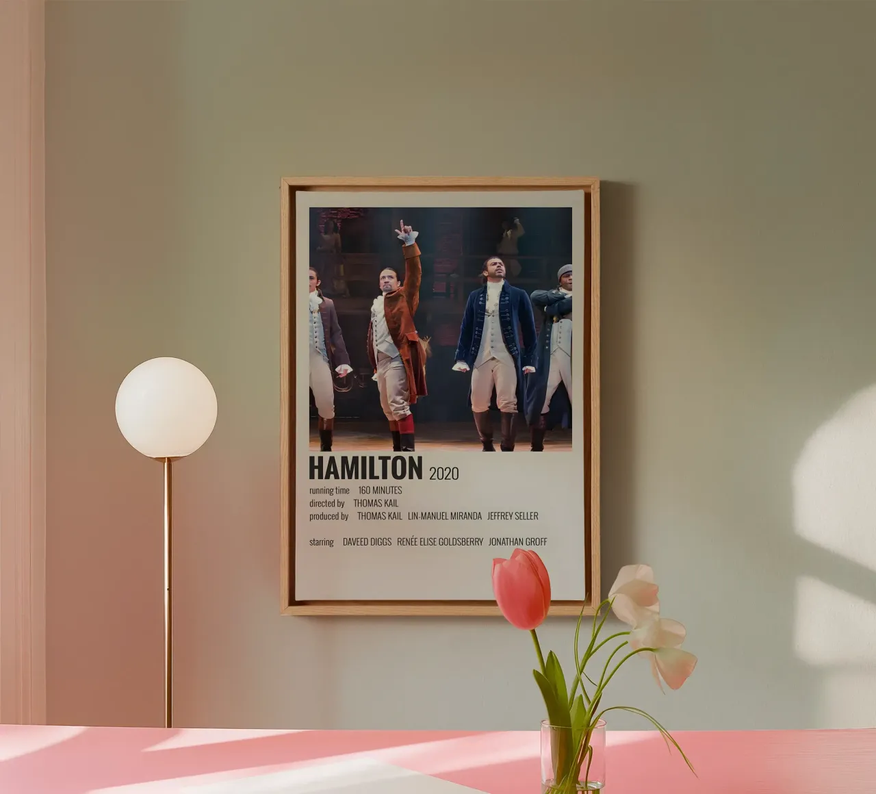 HAMILTON 2020 tela con Cornice a cassetta da MVFminimalist