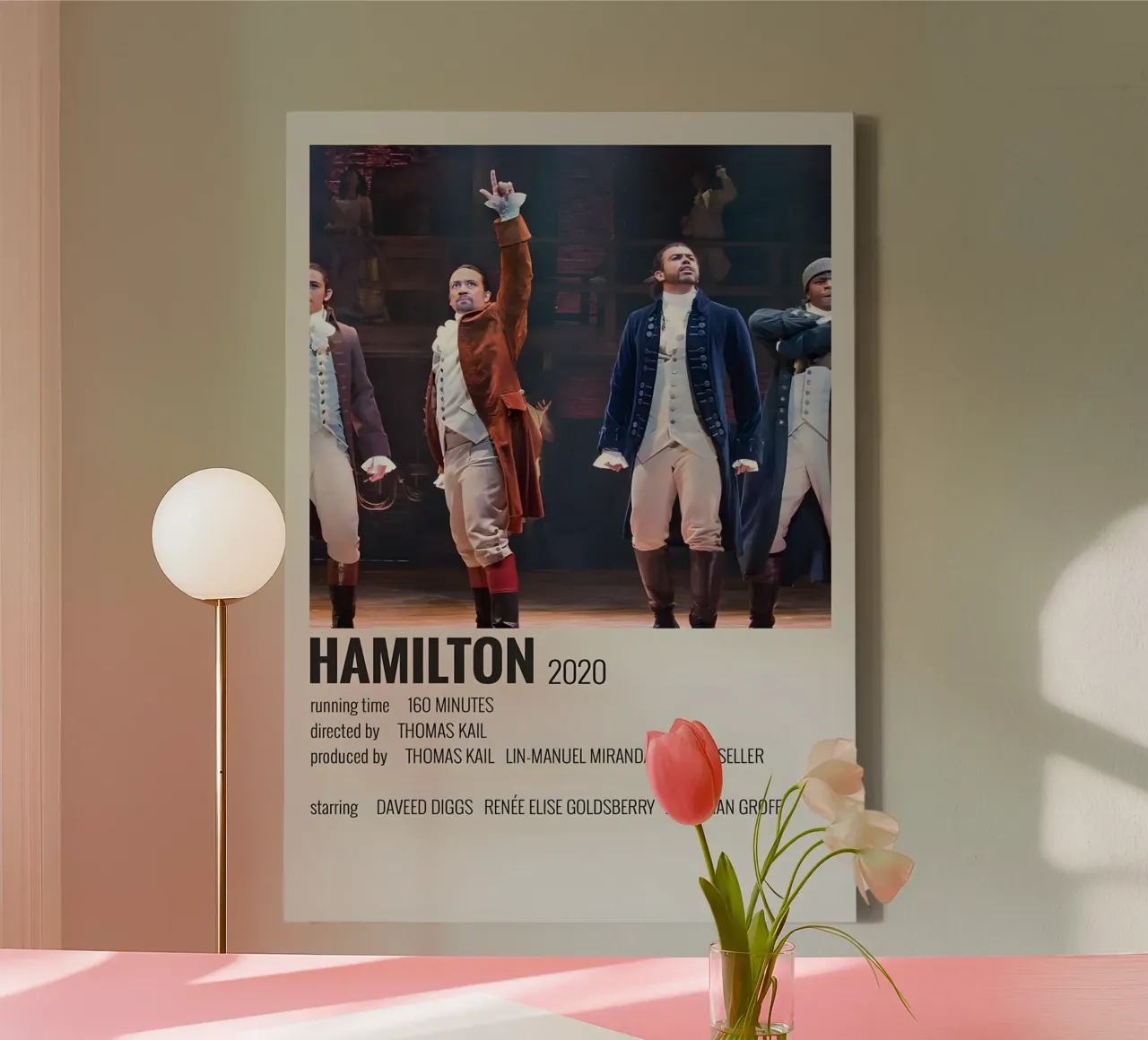 HAMILTON 2020 tela con Cornice a cassetta da MVFminimalist