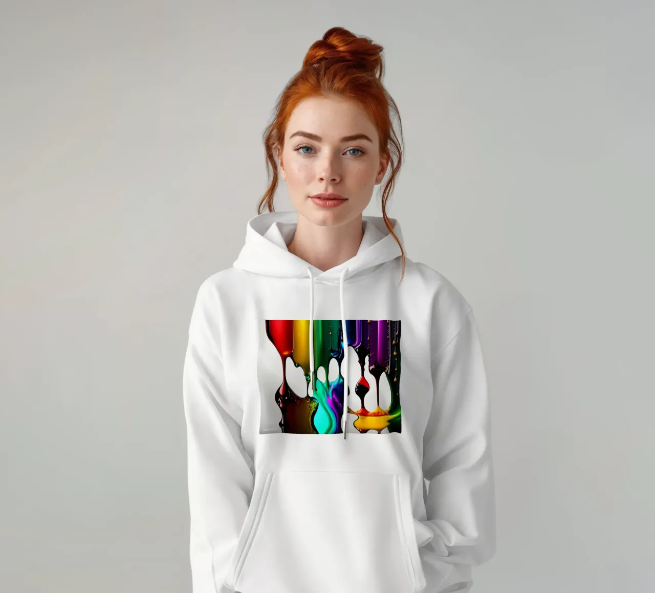 Abstrakt Farbenspiel felpa con cappuccio da kosinsart.gallery