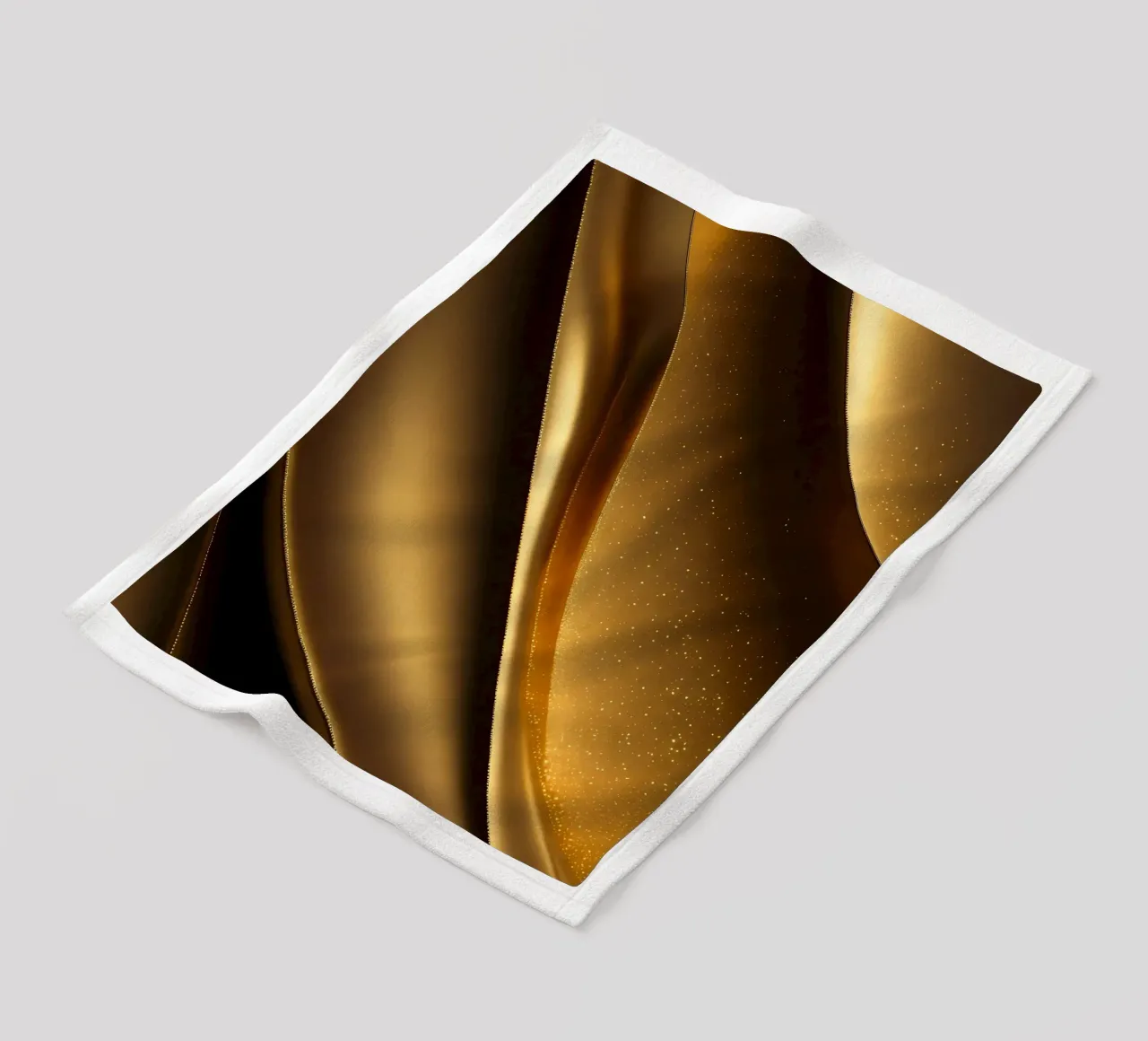 Abstrakt Golden Streifen fleece blanket by kosinsart.gallery