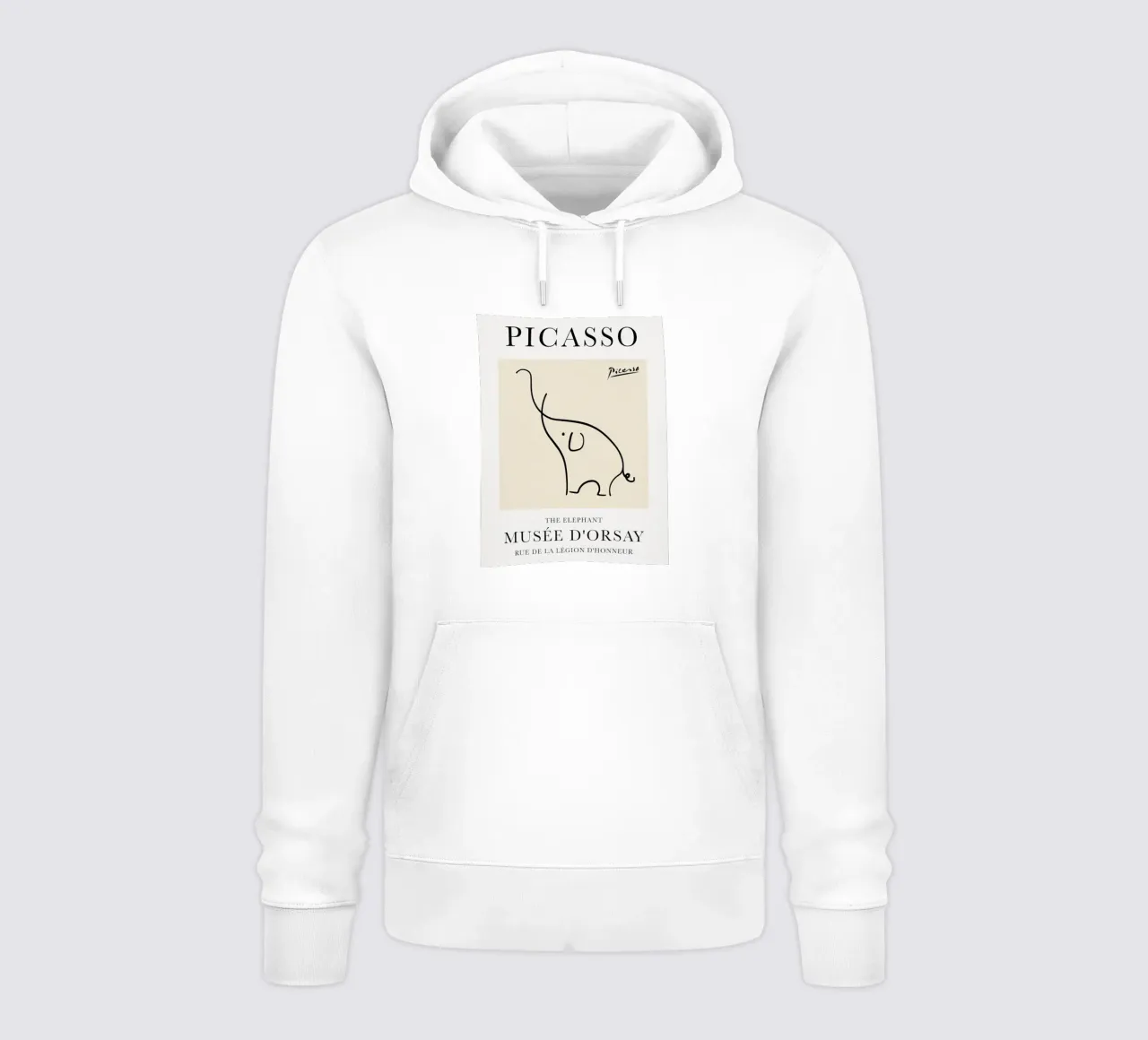 Schizzo di Elefante di Picasso felpa con cappuccio da Jam Poster
