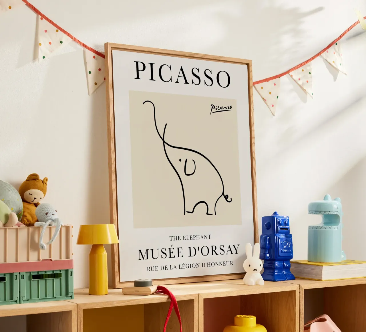 Schizzo di Elefante di Picasso plexiglass da Jam Poster