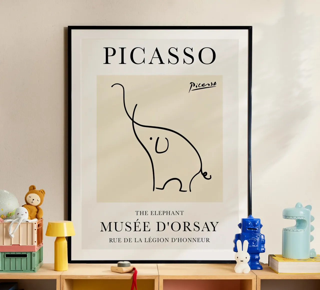 Picasso Elephant Sketch hahnemühle by Jam Poster