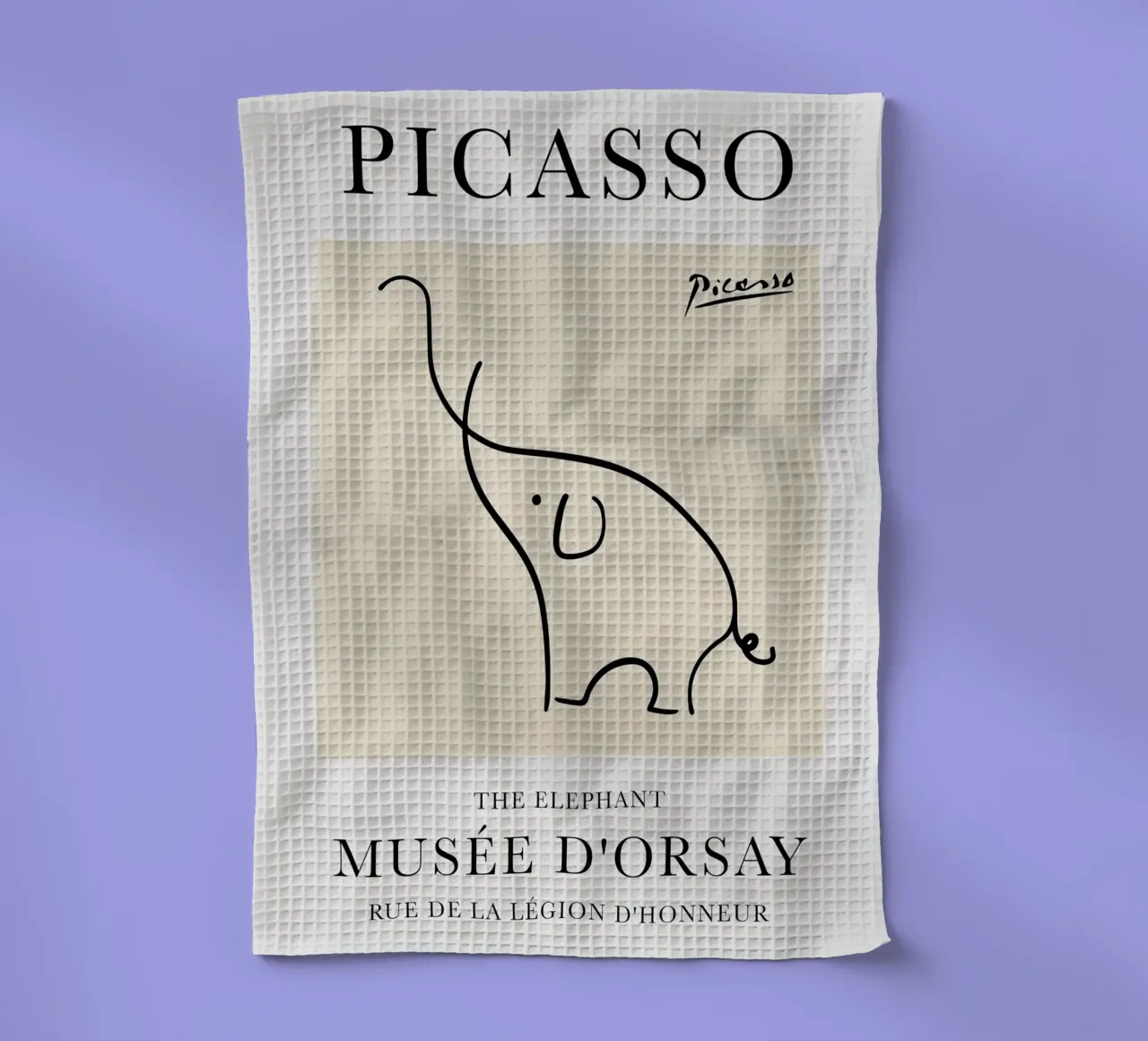 Schizzo di Elefante di Picasso canovaccio da cucina da Jam Poster