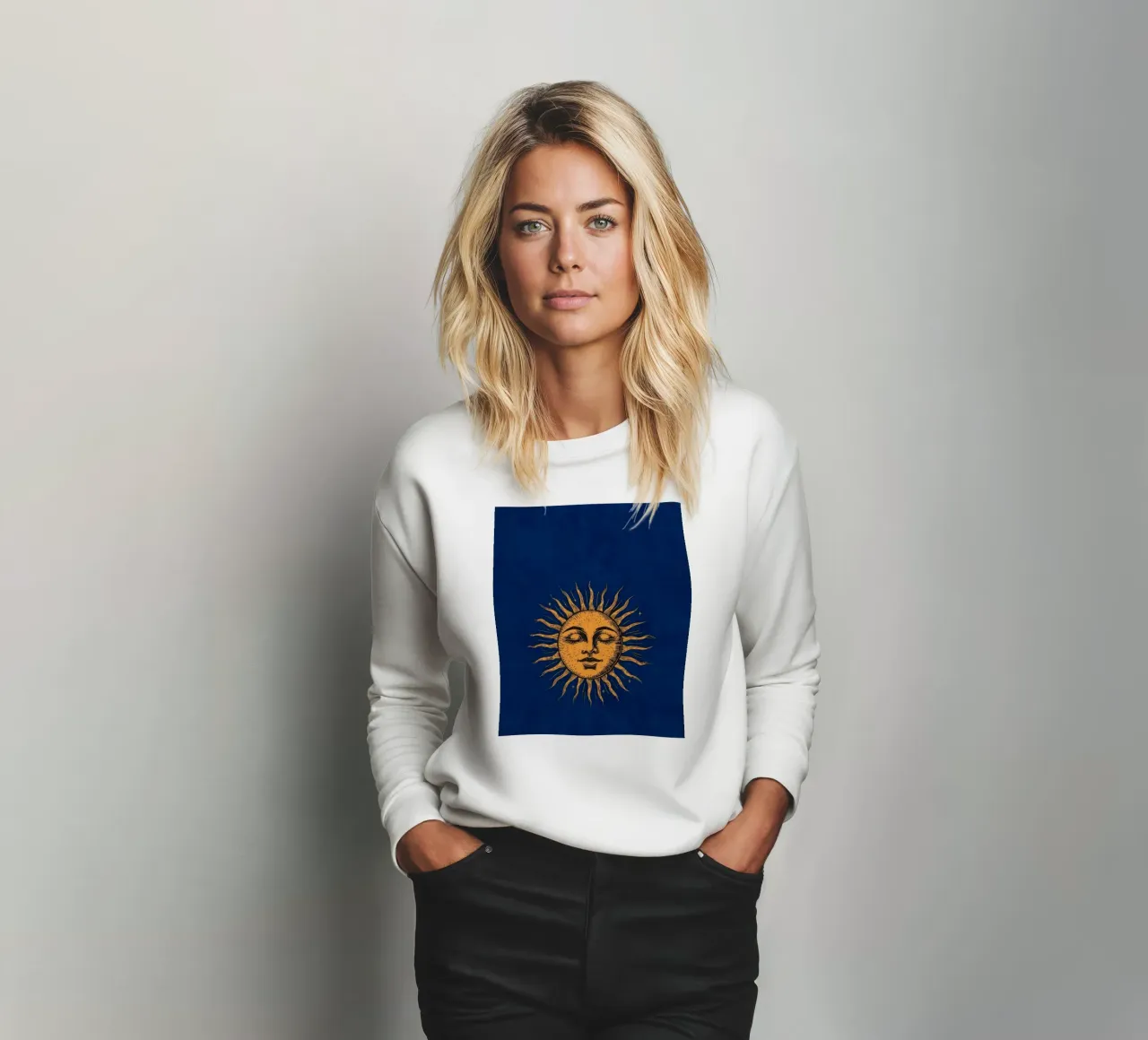 Zon en nacht sweatshirt van graphic design