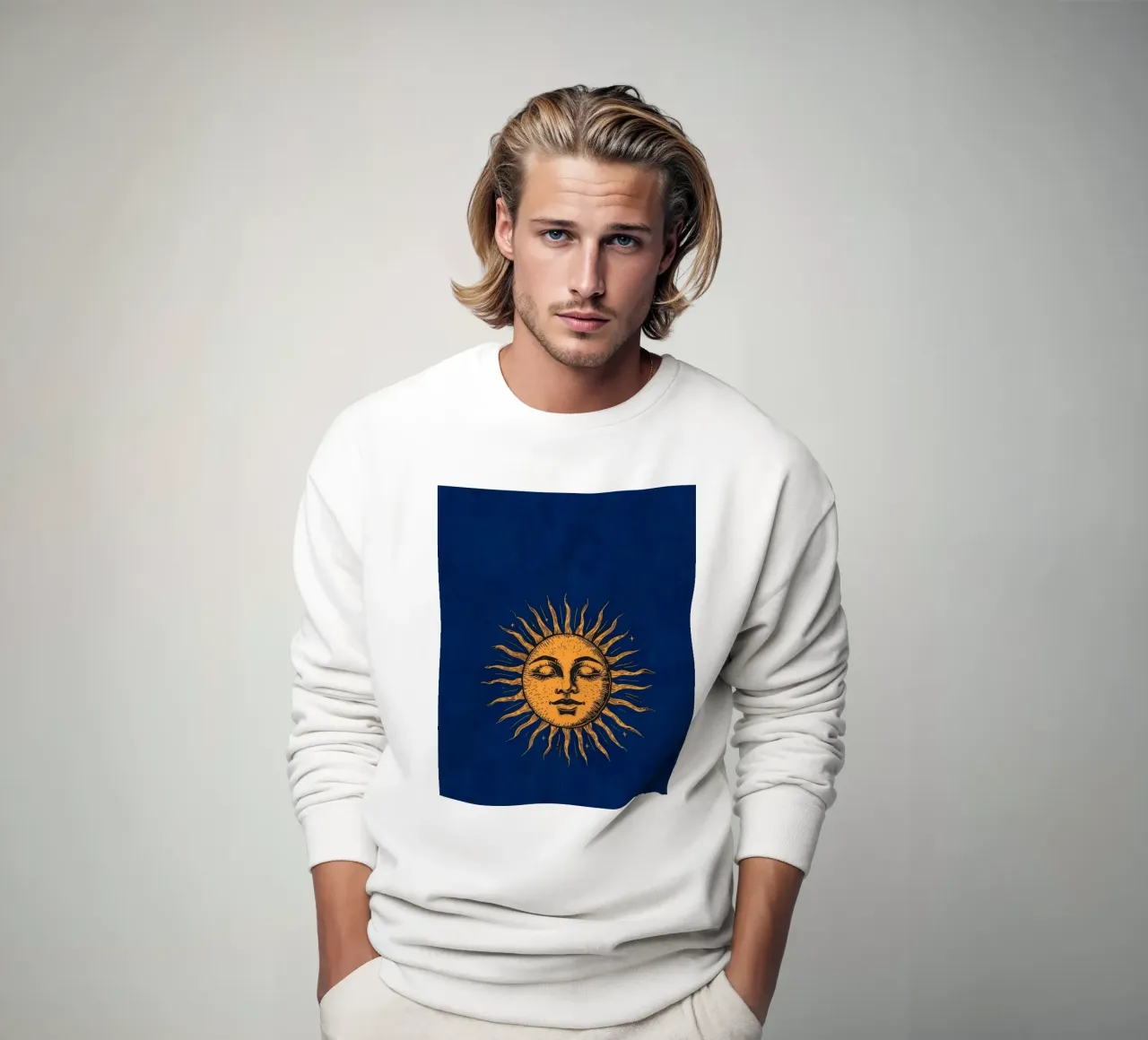 Zon en nacht sweatshirt van graphic design