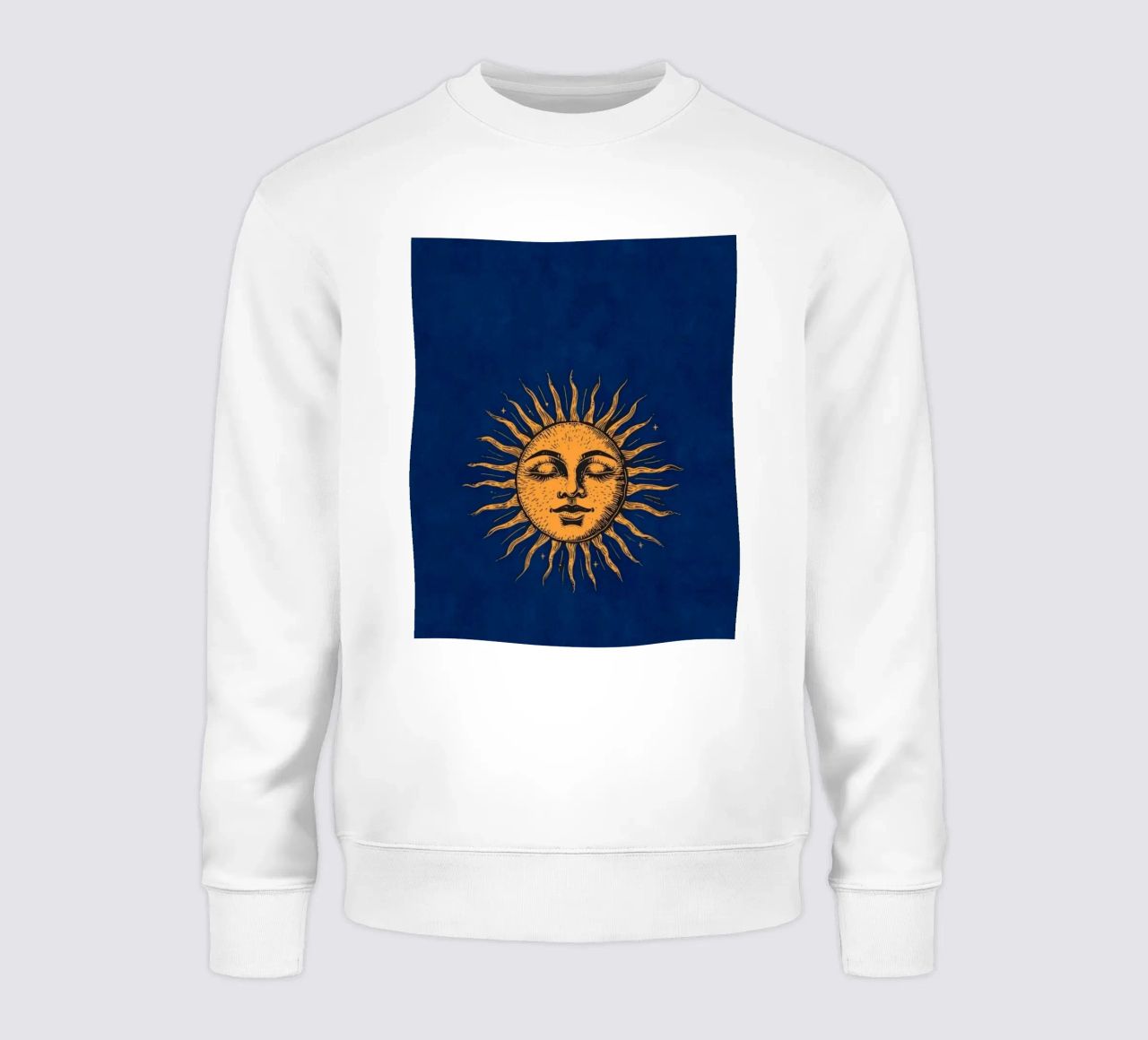 Sole e notte felpa da graphic design
