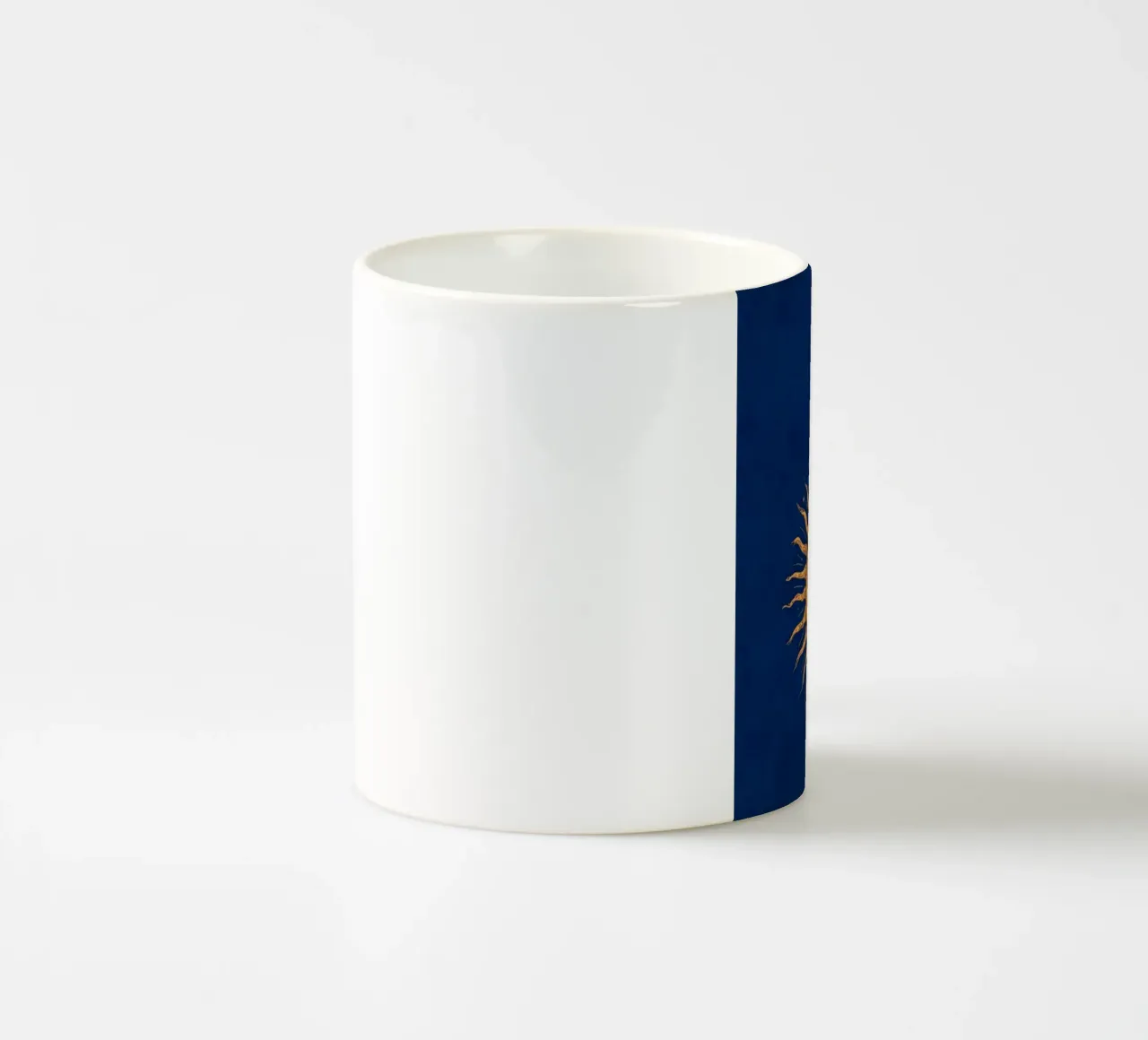 Sole e notte tazza in ceramica da graphic design
