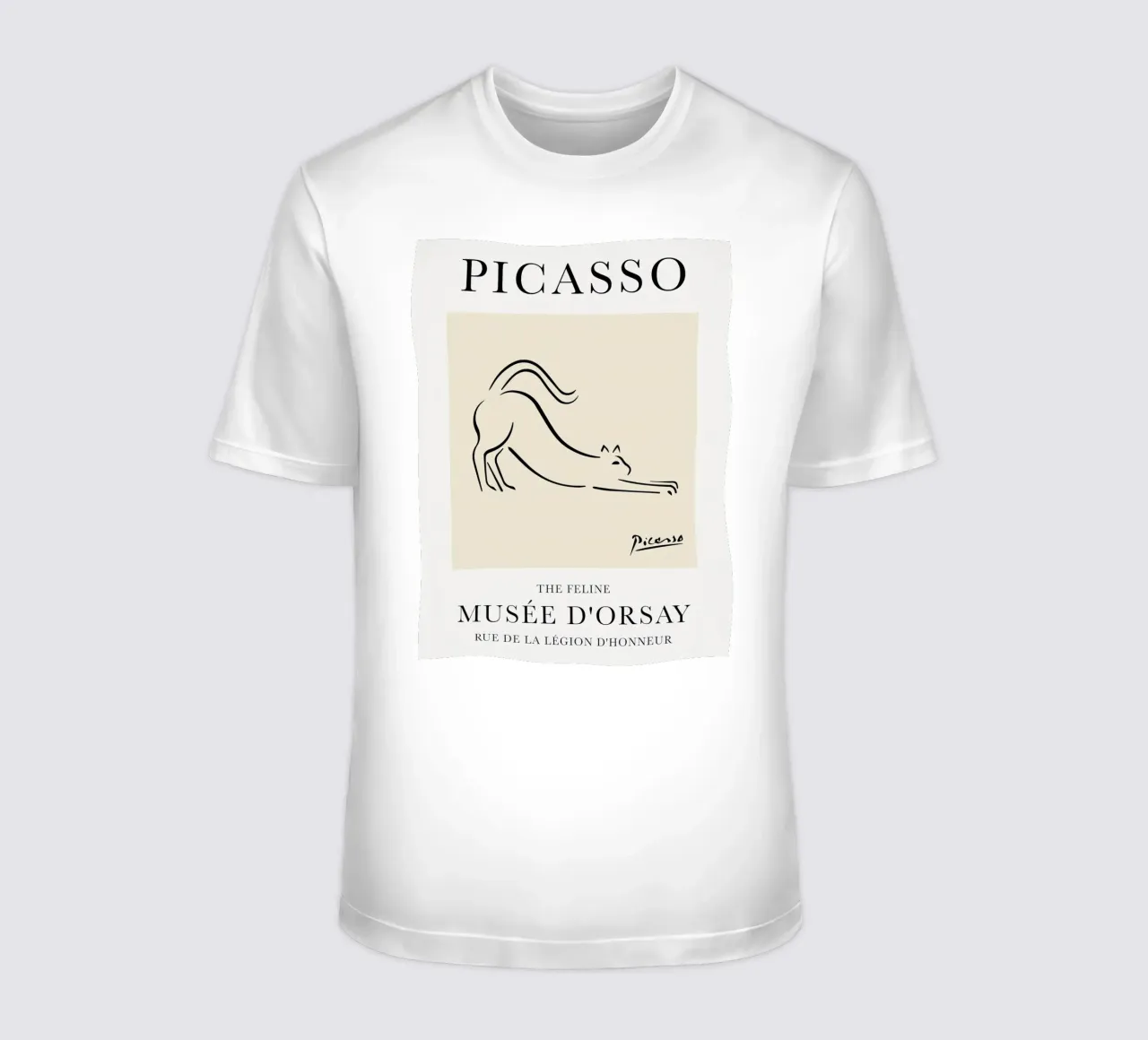 Linea Picasso Feline Sketch Cat t-shirt da Jam Poster