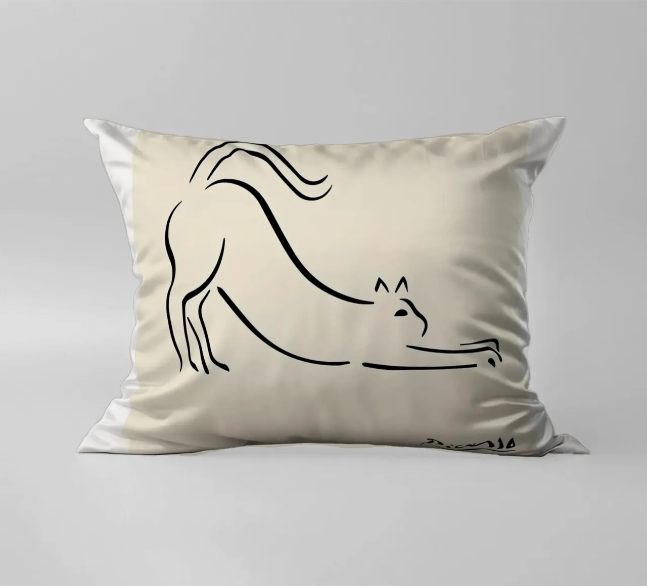 Linea Picasso Feline Sketch Cat cuscino da Jam Poster