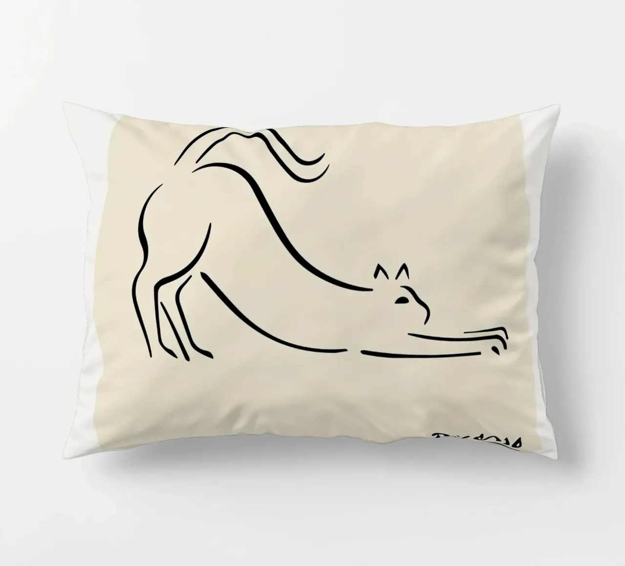 Linea Picasso Feline Sketch Cat cuscino da Jam Poster