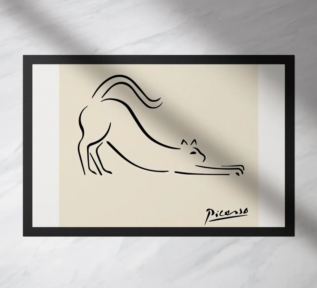 Linea Picasso Feline Sketch Cat zerbino da Jam Poster