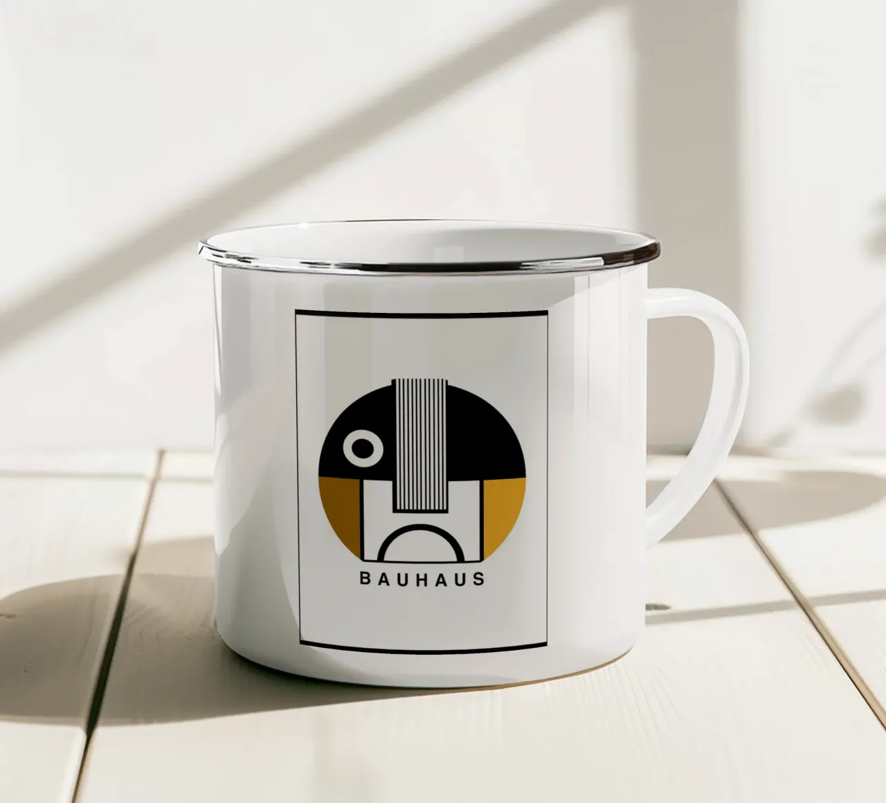 Bauhaus tazza in smalto da Maegan