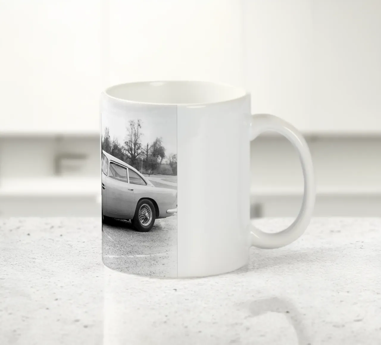 Il Sean con auto retrò tazza in ceramica da Martin studio
