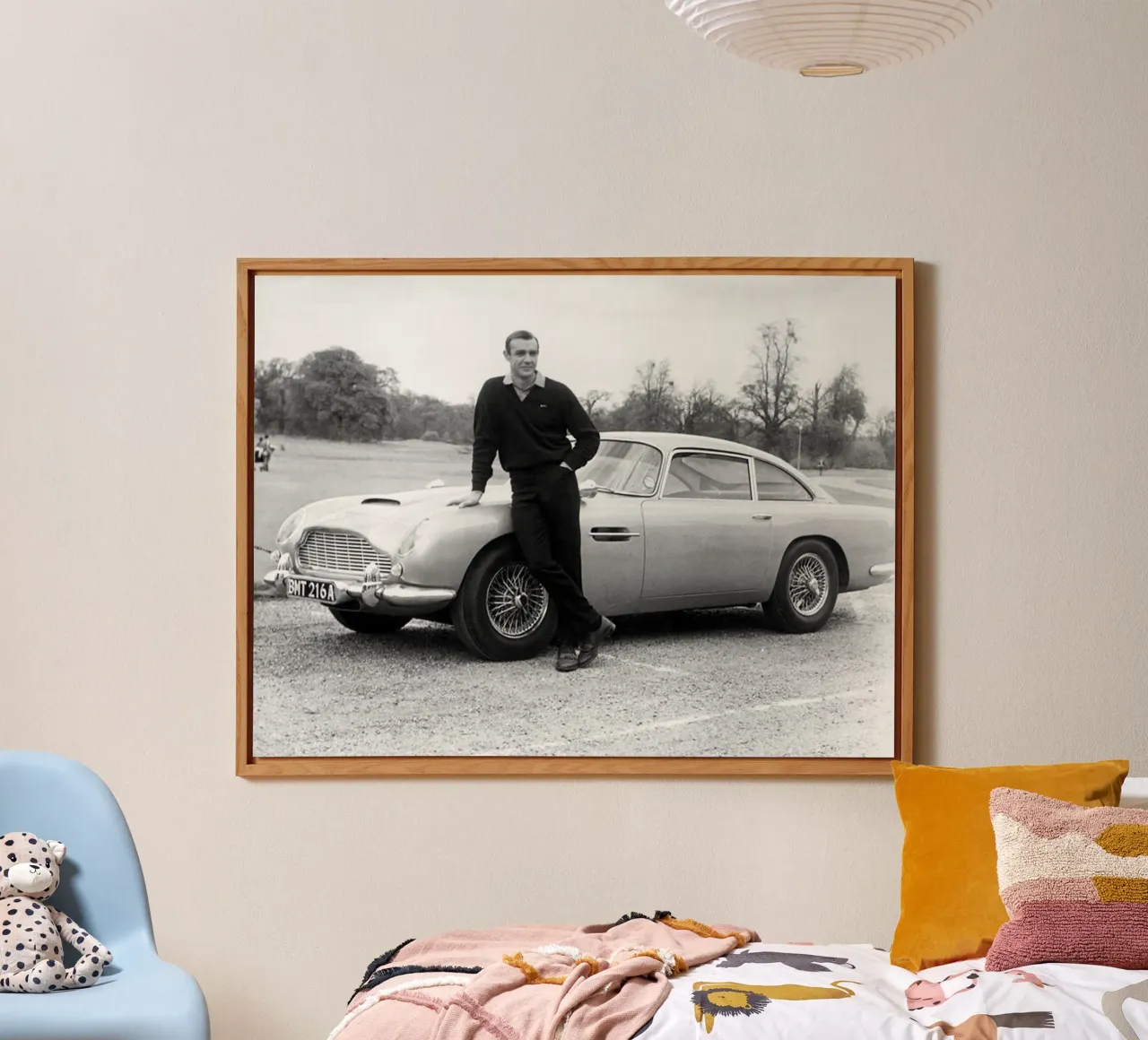 Il Sean con auto retrò alluminio dibond da Martin studio