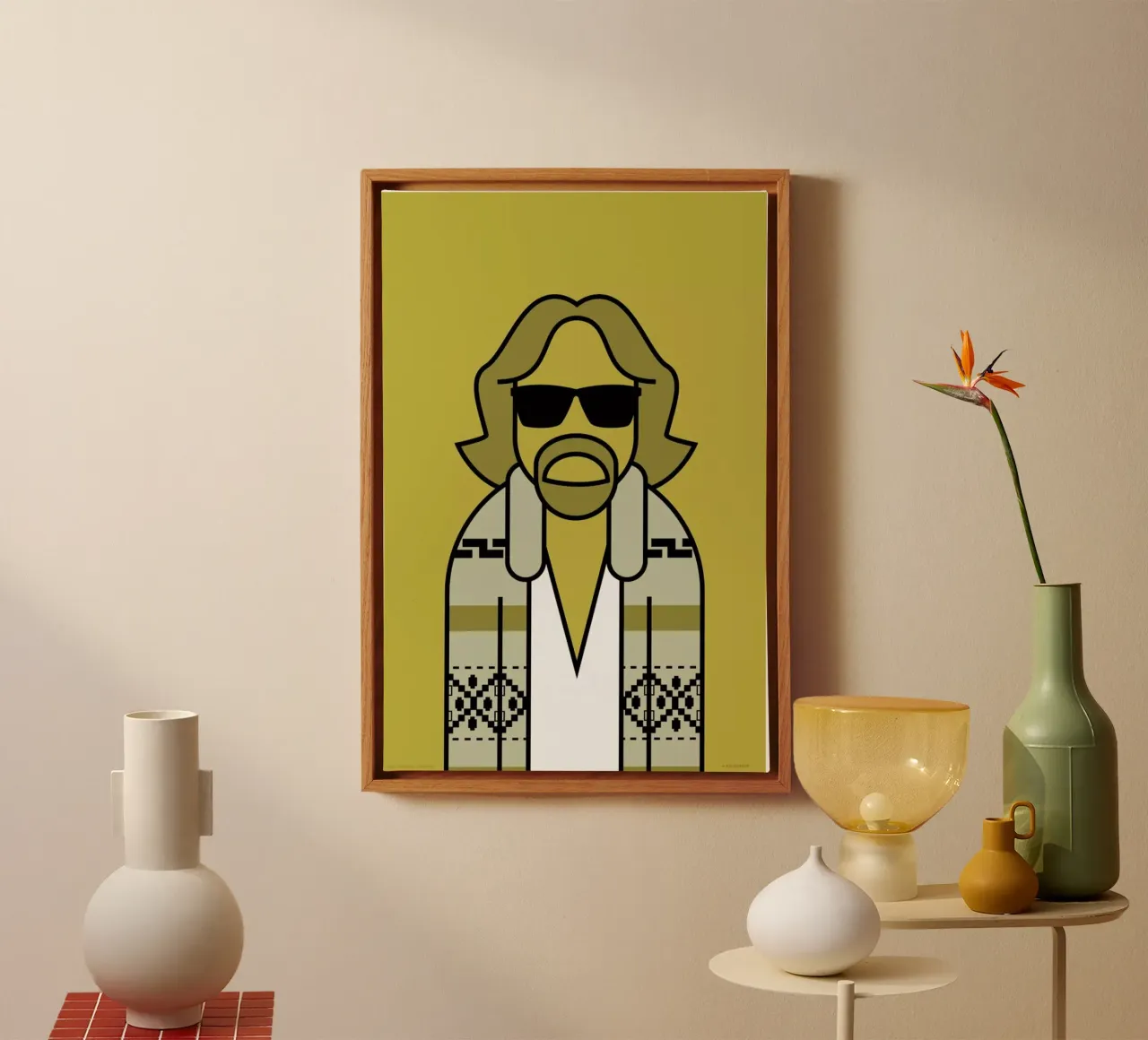 Jeffrey tela con Cornice a cassetta da Ale Giorgini