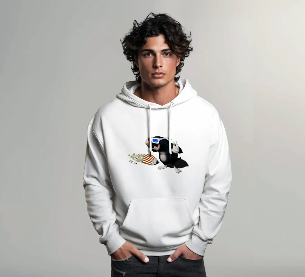 3d (Wordless) felpa con cappuccio da Rob Art | Illustration
