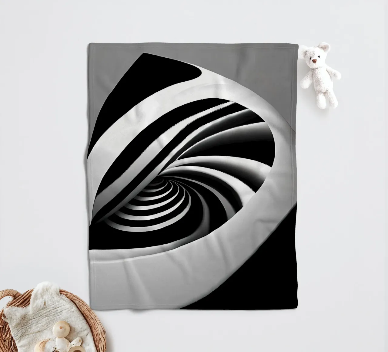 Abstrakt Treppenohr coperta in pile da kosinsart.gallery
