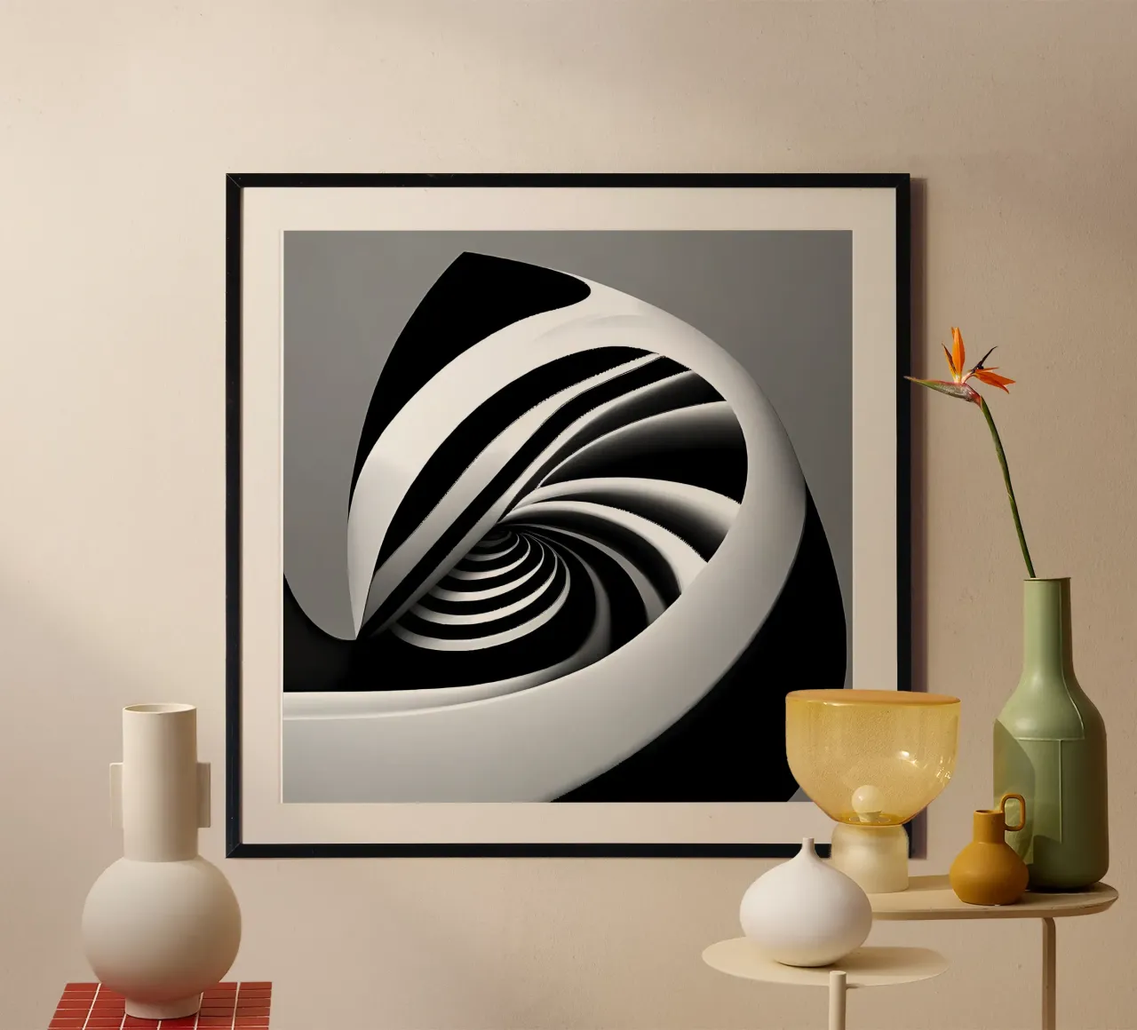 Abstrakt Treppenohr hahnemühle by kosinsart.gallery