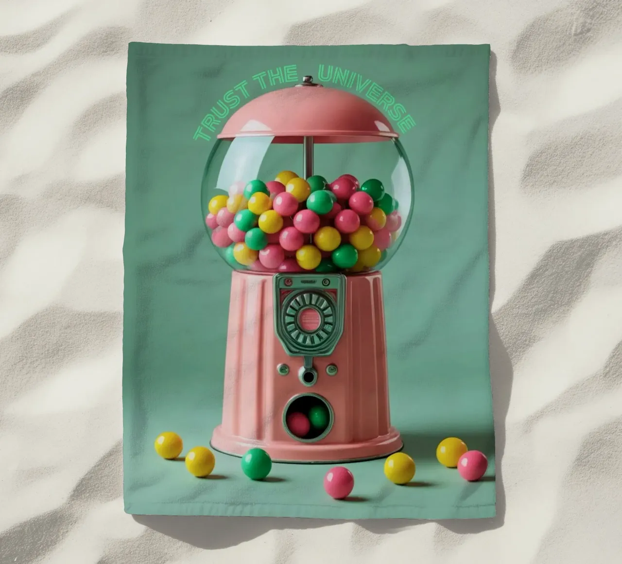 trust the universe beach towel by fummelhummel