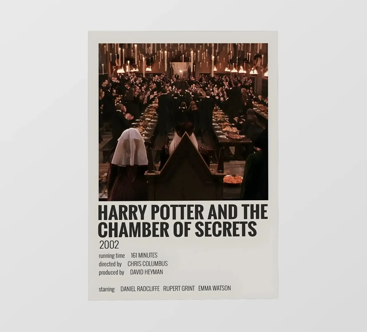 HARRY POTTER AND THE CHAMBER OF SECRETS 2002 telo in pvc da MVFminimalist