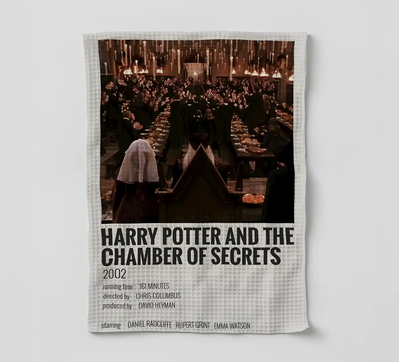 HARRY POTTER AND THE CHAMBER OF SECRETS 2002 canovaccio da cucina da MVFminimalist