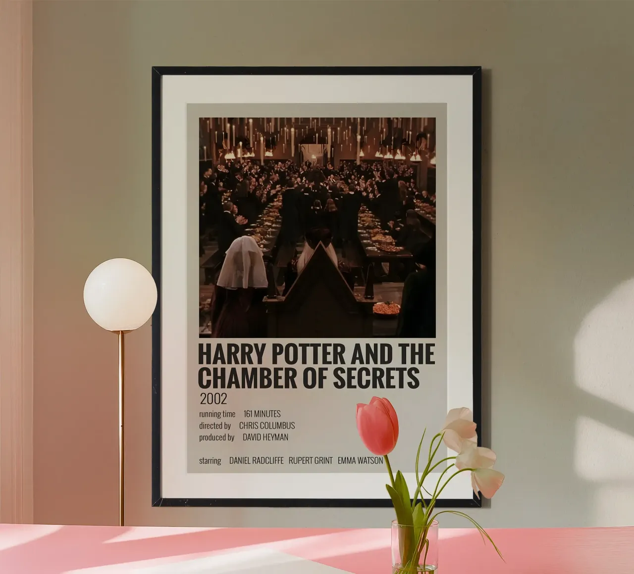 HARRY POTTER AND THE CHAMBER OF SECRETS 2002 carta hahnemühle da MVFminimalist