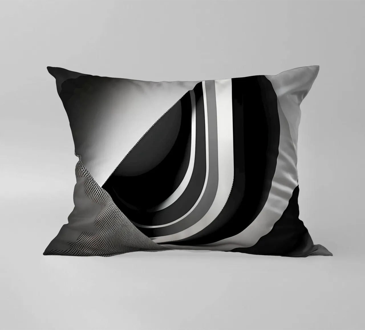 Abstrakt Würfel Grau und Weiß cuscino da kosinsart.gallery