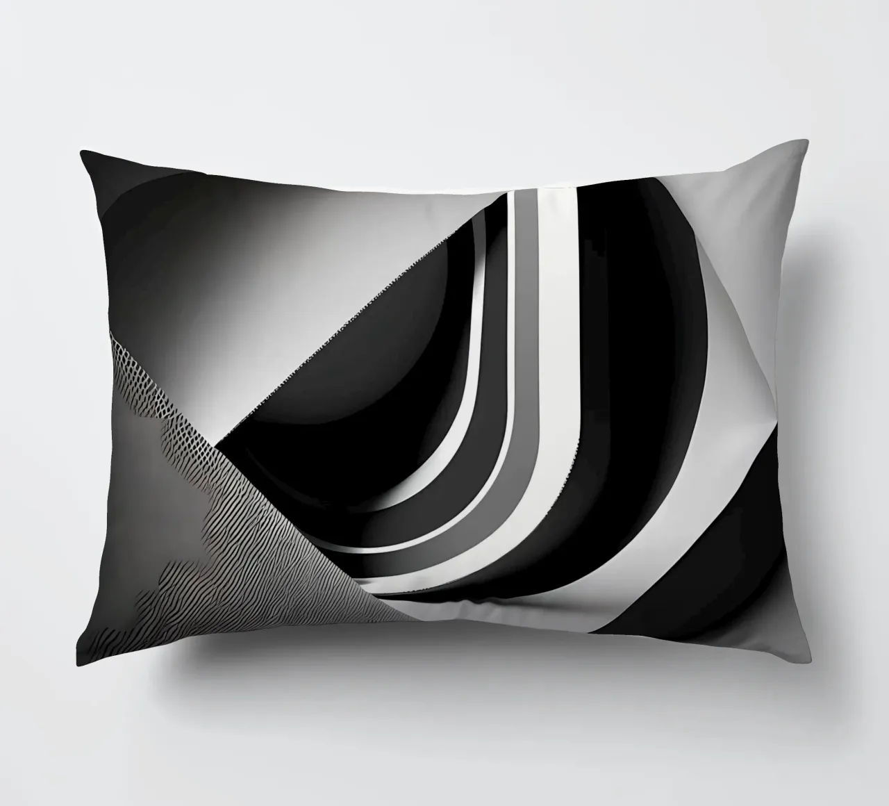 Abstrakt Würfel Grau und Weiß cuscino da kosinsart.gallery