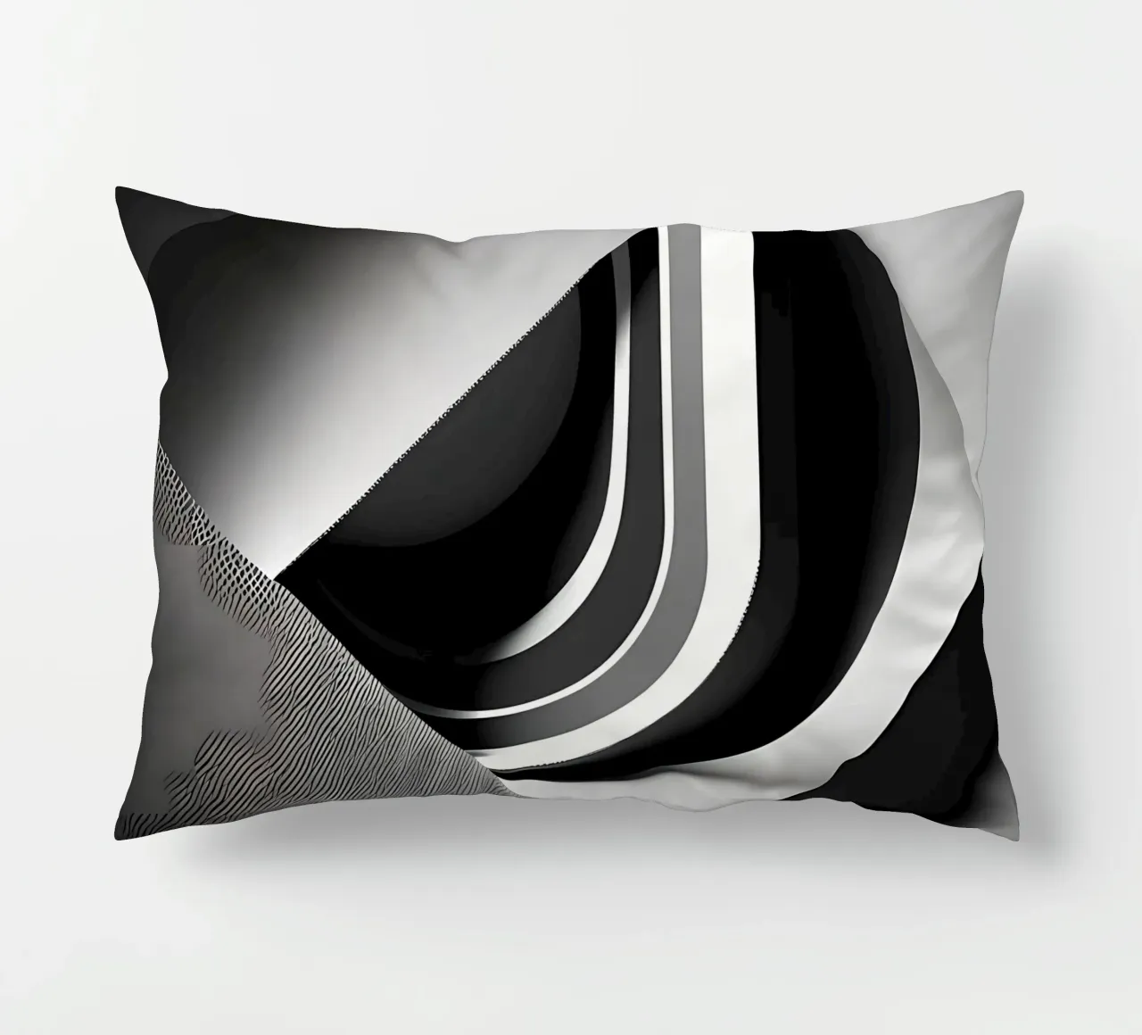 Abstrakt Würfel Grau und Weiß cuscino da kosinsart.gallery