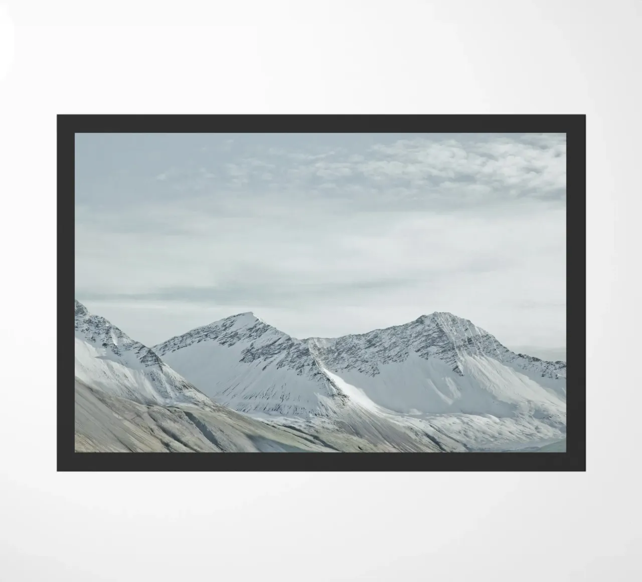 Montañas nevadas de Islandia felpudo de KISSA STUDIO