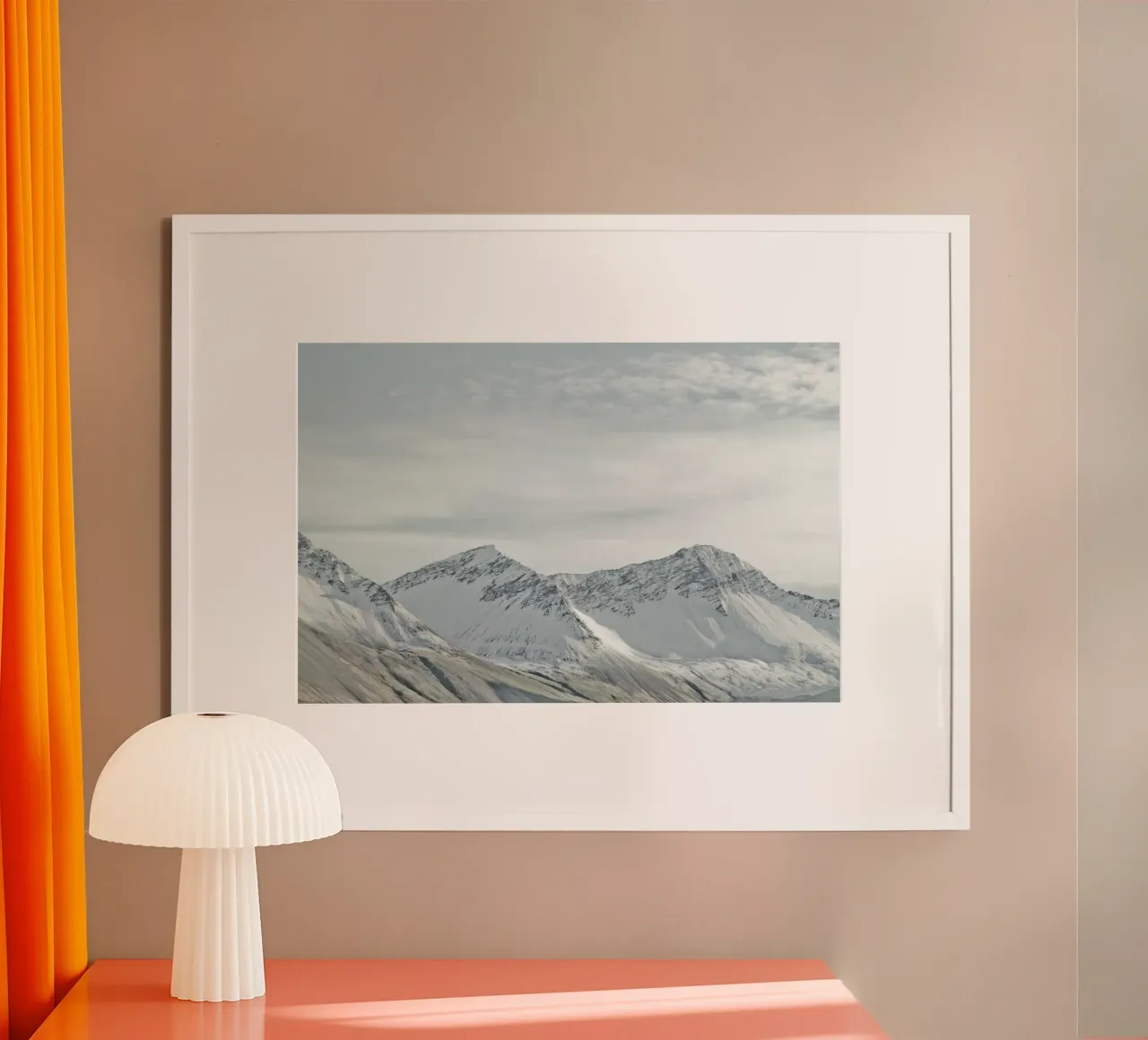 Iceland Snow Mountains hahnemühle by KISSA STUDIO