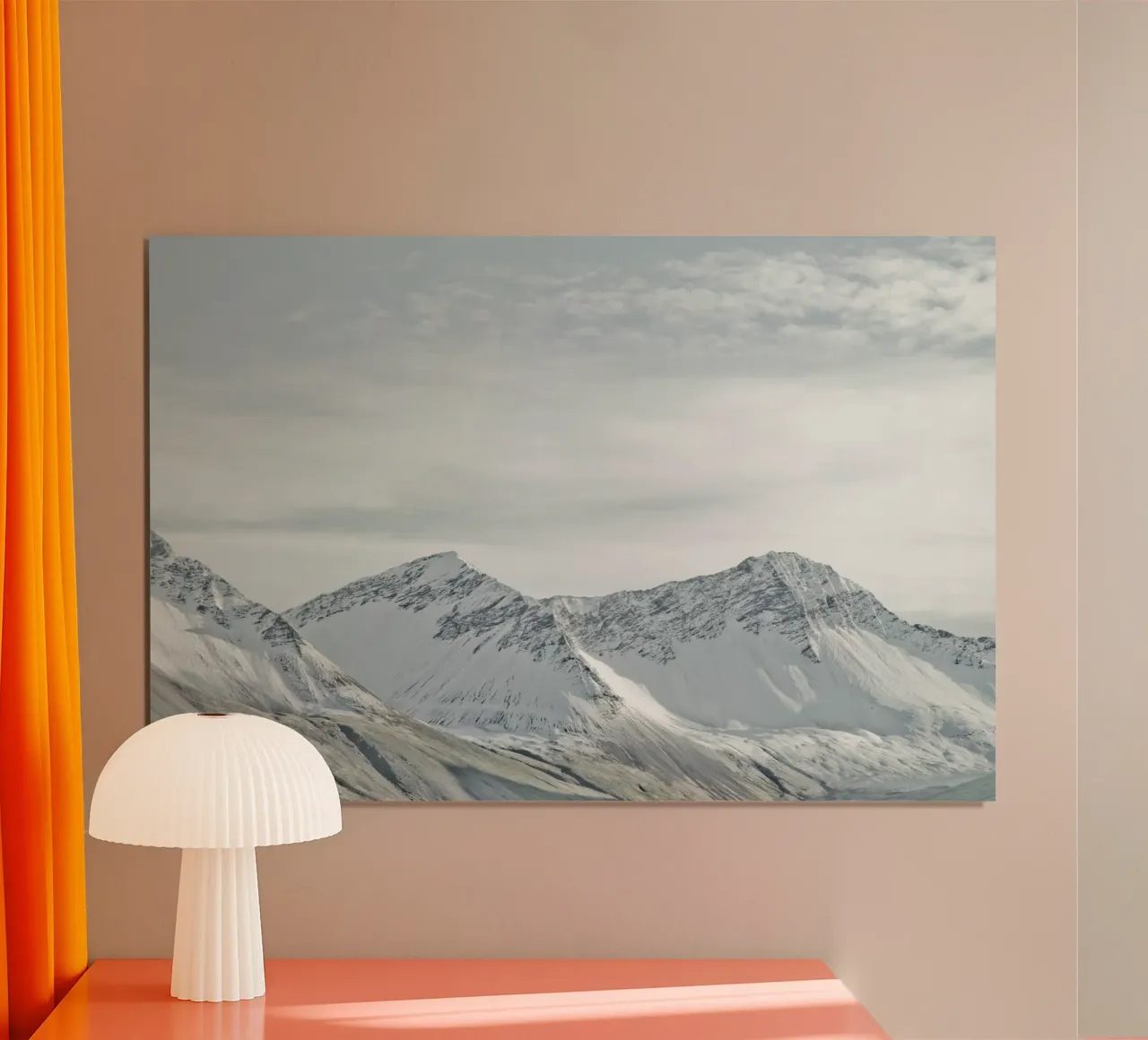 Iceland Snow Mountains hahnemühle by KISSA STUDIO