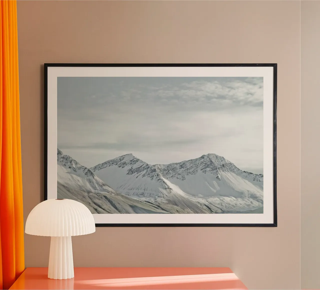 Iceland Snow Mountains hahnemühle by KISSA STUDIO