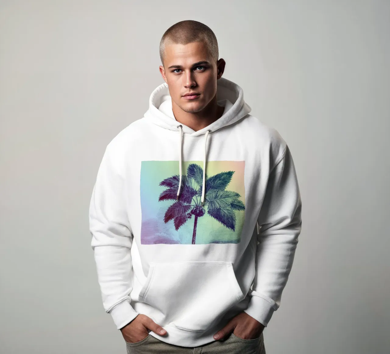 Palm Pop: II | Press Play Kunstdruck Remix Hoodie von Press Play Art Prints