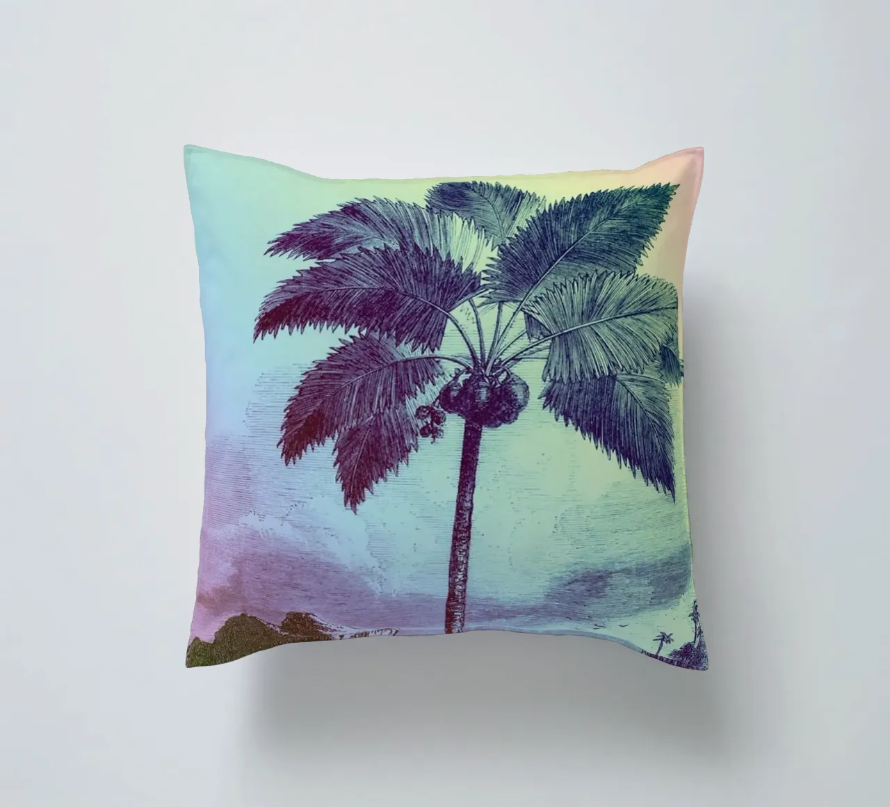 Palm Pop: II | Press Play Art Print Remix decorative cushion by Press Play Art Prints