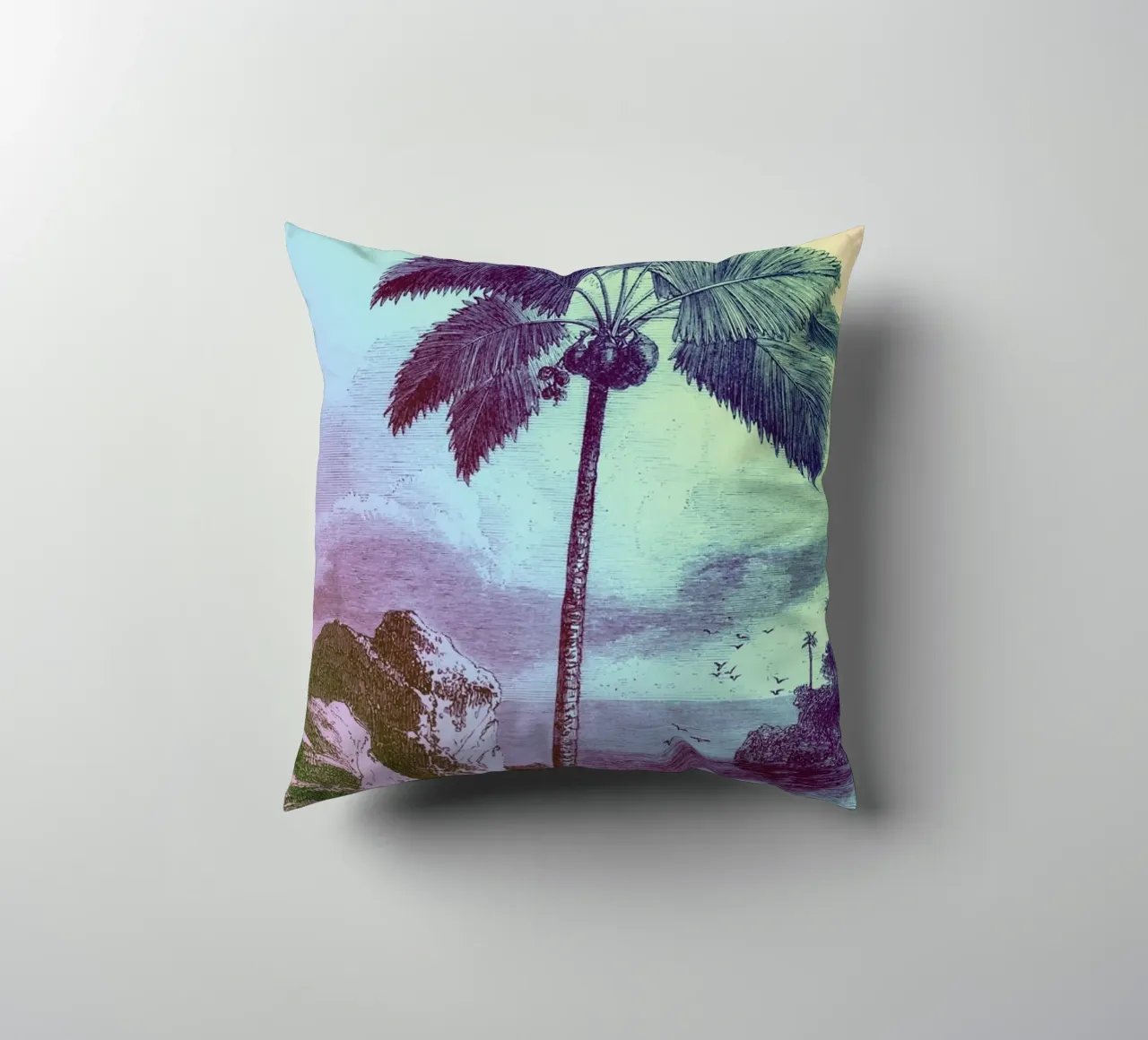 Palm Pop: II | Press Play Art Print Remix decorative cushion by Press Play Art Prints