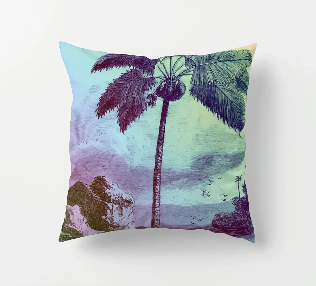 Palm Pop: II | Press Play Art Print Remix decorative cushion by Press Play Art Prints