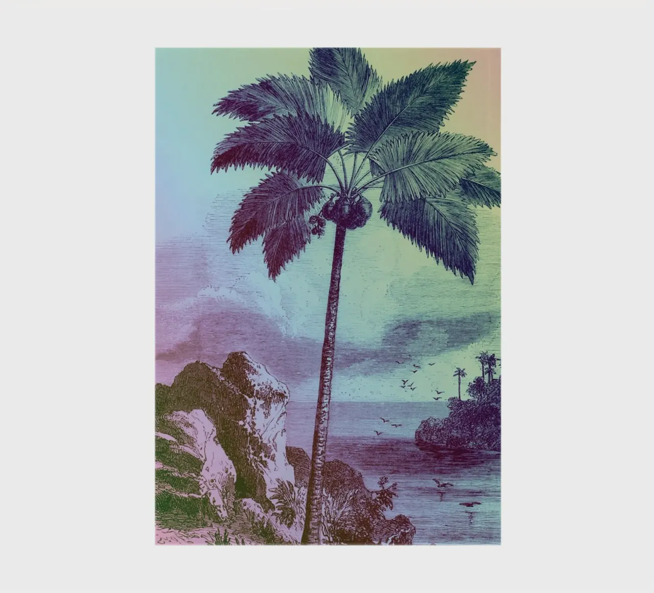 Palm Pop: II | Press Play Art Print Remix notebook by Press Play Art Prints