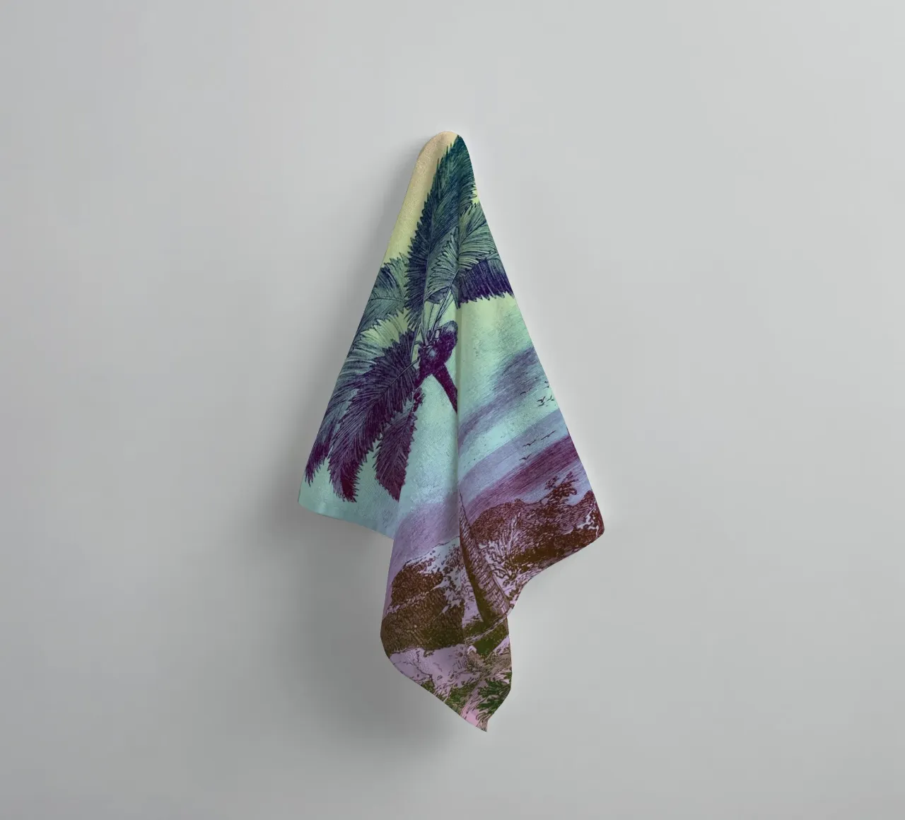 Palm Pop: II | Press Play Art Print Remix toalla de baño de Press Play Art Prints
